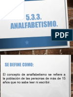 analfabetismo