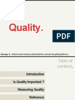 Introduction About Quality in Indstry