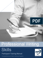 Professional Writing Skills Manual