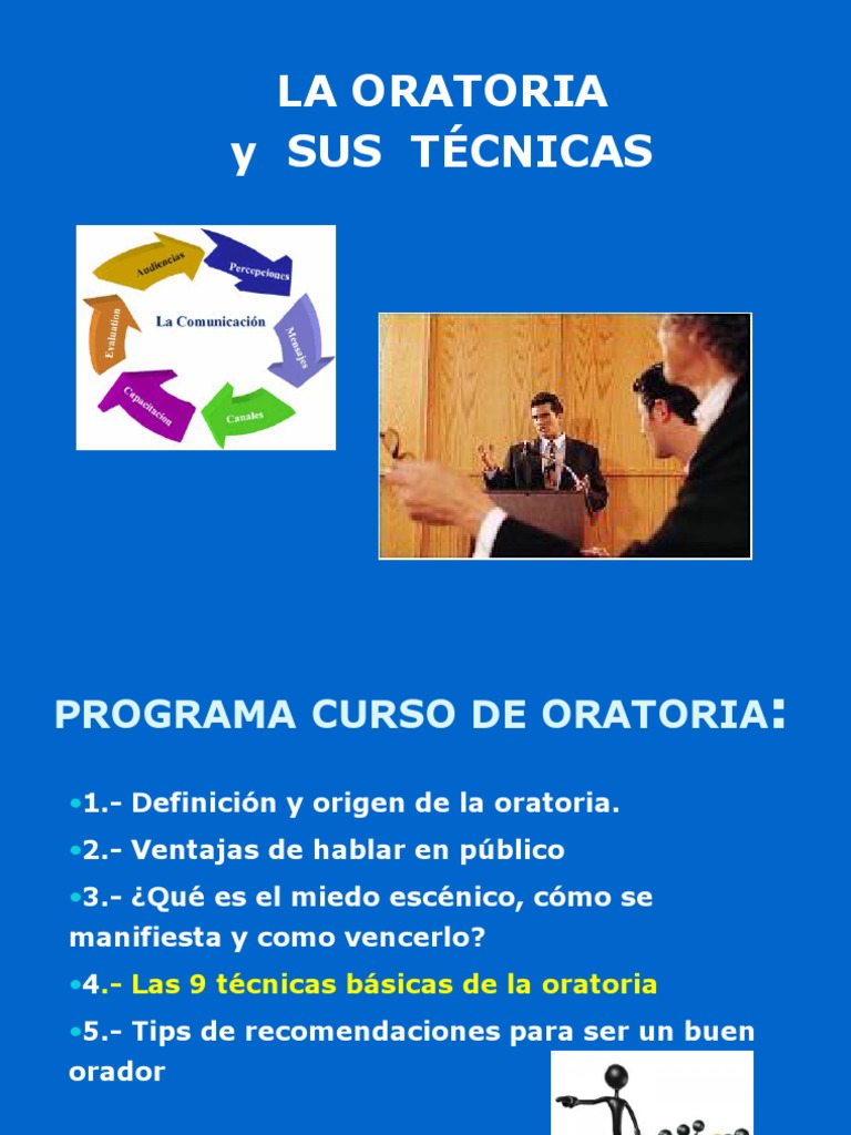La Oratoria y Sus Técnicas. | PDF | Temor | Science