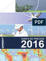 Ingesco Tarifa Precios 2016 Interactivo Esp