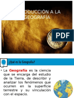 Introducción a La Geografía