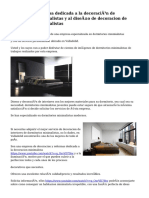 Interesante Empresa Dedicada A La Decoración de Dormitorios Minimalistas y Al Diseño de Decoracion de Dormitorios Minimalistas