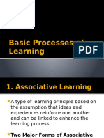 Basic Processes of Learning (1)