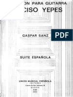 Suite Española Gaspar Sanz Yepes