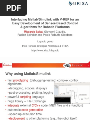 Interfacing Matlab And V Rep Simulation Matlab - 