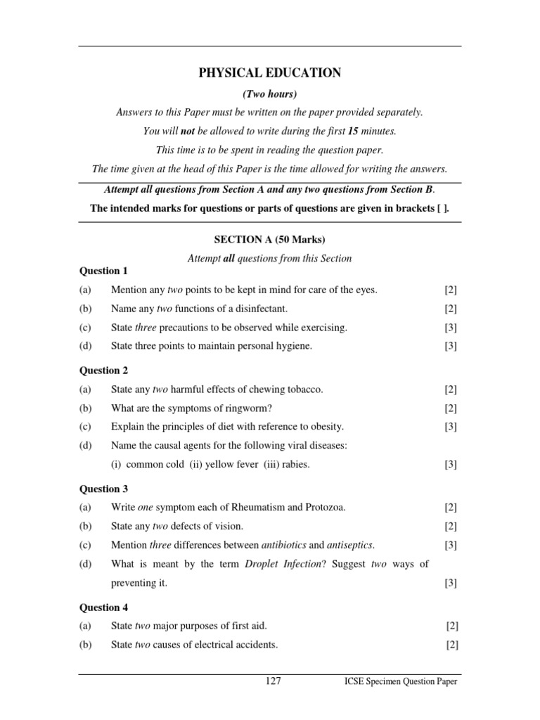 ISC Class 12 English Elective Specimen Paper 2024 (PDF), 51 OFF