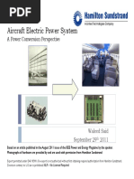 Aircraft Electrical Systems - A Conversion Perspective