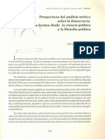 Perspectivas Del Análisis Teórico Sobre La Democracia