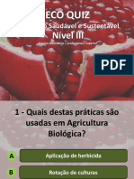 Eco Quiz - Alimentação Saudável e Sustentável - Nível III