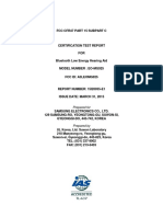 Samsung Bluetooth Hearing Aid Test Results (FCC Application)