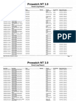 Prowatch NT 3.0: Event Log Report