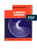 Bloch, Ernst - El Principio de Esperanza I (1979)
