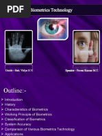 Download Bio Metrics Technology PPT by Pavan Kumar MT by pavankumarmt SN29892011 doc pdf