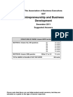 Entrepreneurship and Business Development: The Association of Business Executives QCF