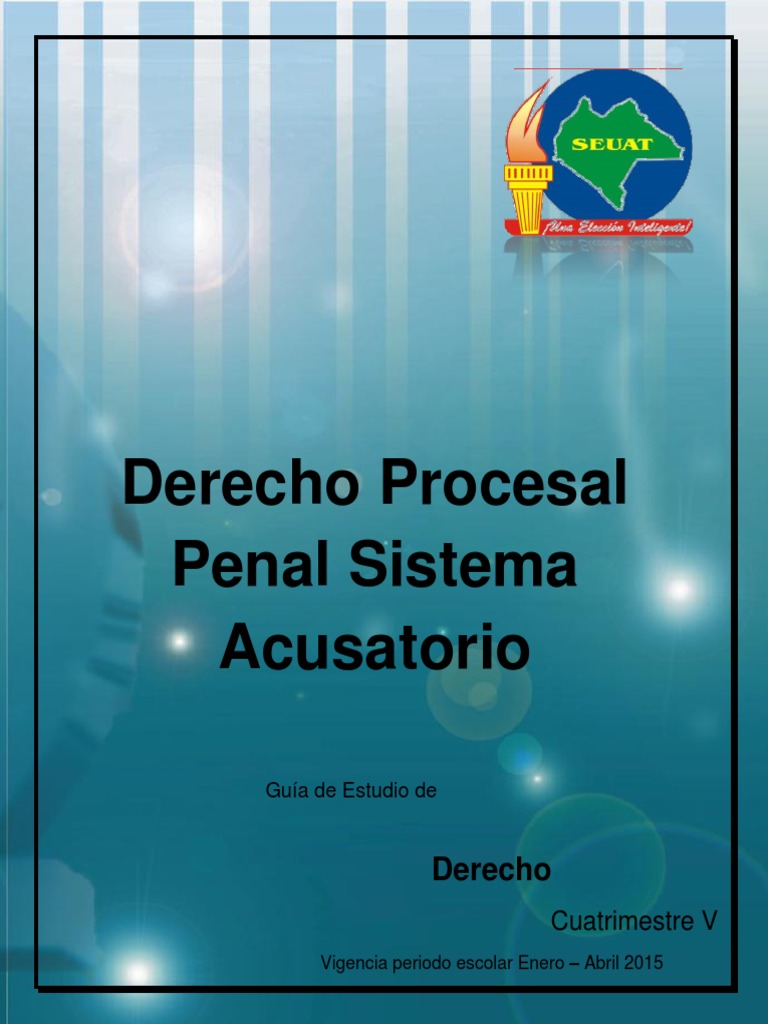 Derecho Procesal Penal Sistema Acusatorio, V LD | PDF | Mandato ...