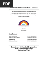 Download Production of Urea by ACES Process by Ahmed Farooqi SN298931919 doc pdf