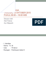 Laporan Jaga 18 Oktober 2015