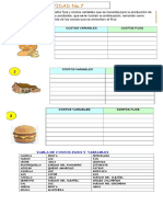 Tabla de Costos Fijos y Variables