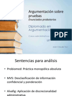 Argumentar Sobre Pruebas