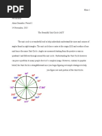 Unit Circle Hand Trick Guide | PDF | Trigonometric Functions | Sine