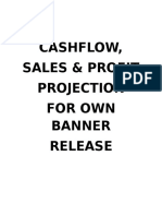 Cashflow, Sales & Profit Projection For Own Banner Release