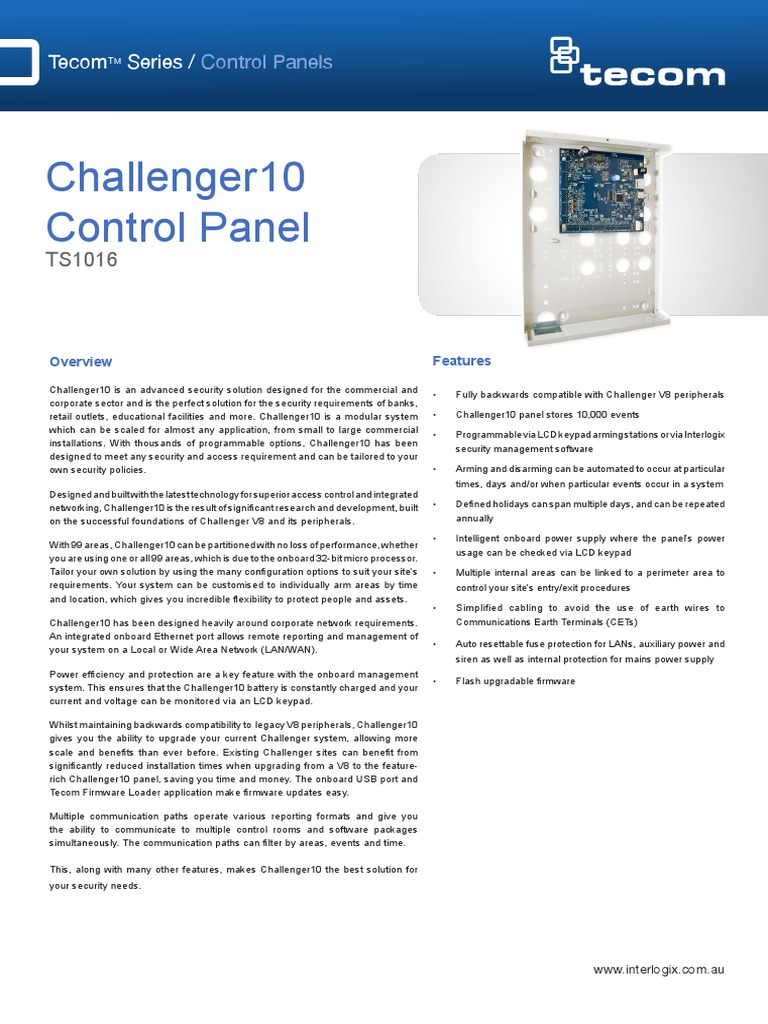 Commercial Security Systems Challenger Security Alarm Access Control