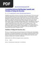 Download Modulus of Subgrade Reaction Corelation With Bearing Capacity by Imam Shakil SN298948319 doc pdf