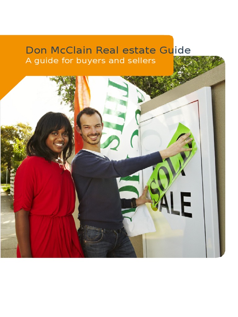 Don McClain Real Estate A Guidance PDF Conveyancing Estate Agent