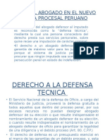 El Abogado Defensor,, Agraviado, Actor Civil, Querellante y Tercero Civilmente Responsable - 1