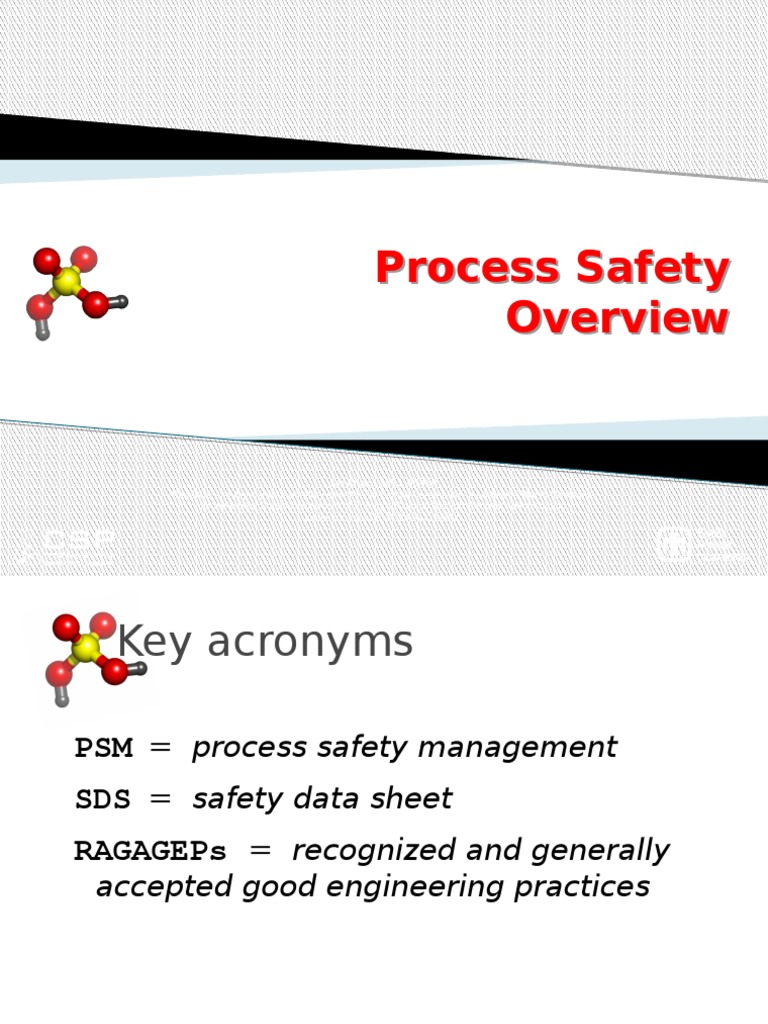 Process Safety Overview Download Free Pdf Flammability Safety