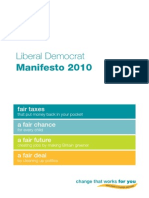 Libdem Party Manifesto 2010