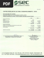 Parecer 2015 – Balanço 2013 . 2014 CPCD