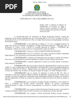 Portaria n8 de 08 de Janeiro de 2016