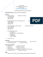 Objective: I Want To Continue Learning and Growing As I Progress Through Life. College Major Interest: Actuarial and Financial Mathematics Education