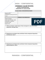 Format Surat Rekomendasi