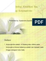 Download Definisi Etiologi Klasifikasi Dan Patofisiologi Konjungtivitis by Syadzwina Syaufika SN29896570 doc pdf