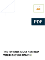 The Toplines:Most Admired Mobile Service Online: Deepak Goel