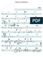 Solo Contigo Bass PDF