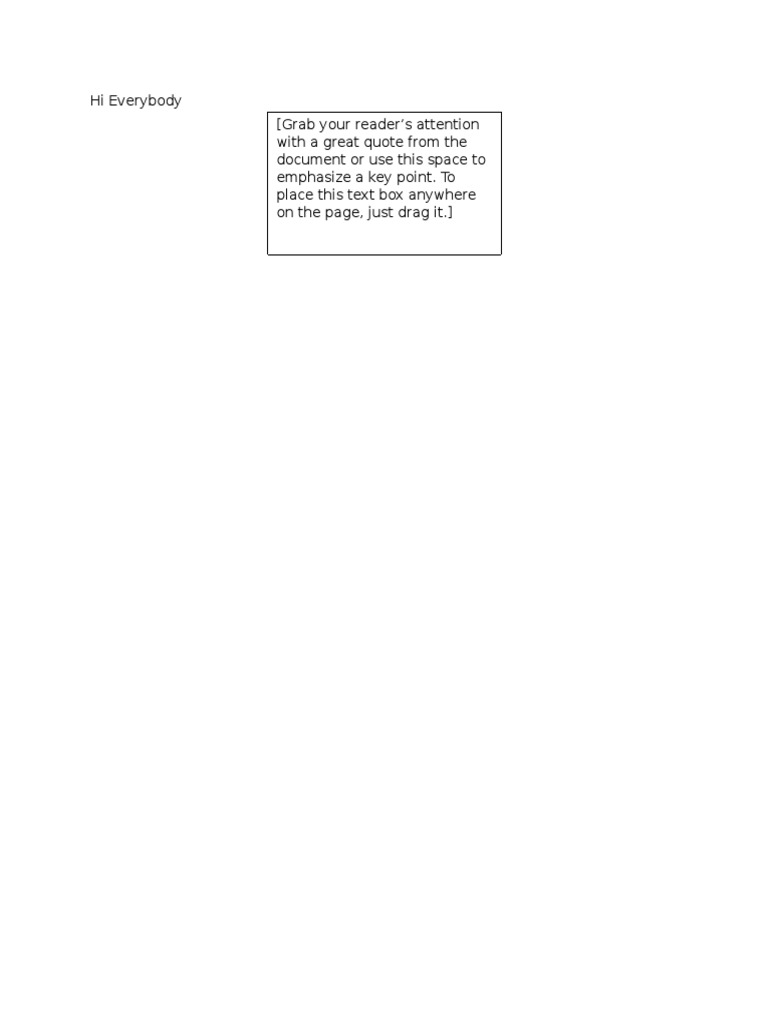 Hi Everybody | PDF | Career & Growth