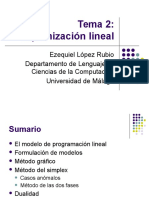 2.-Optimizacion Lineal SIMPLEX