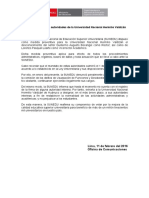 SUNEDU Desconoce Autoridades de La Universidad Nacional Hermilio Valdizán