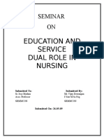 Seminar On Dual Role of Nurse