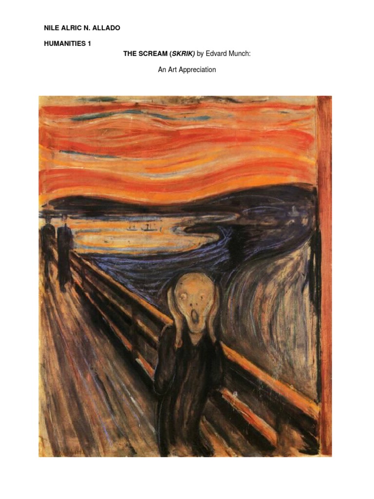 The Scream essay Paintings Arts (General)