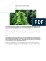 Cannabis Moet Uit de Criminele Hoek Politieintranet