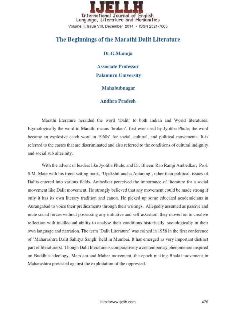 Dalit literature in english pdf image