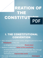 Creation of The Constitution