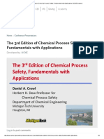 The Chemical Process Safety, AICHE Info