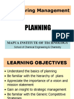 Engineering Management: Planning