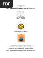 Download Role of Performance Appraisal on Steel Industry by Vaidehi  SN29900939 doc pdf